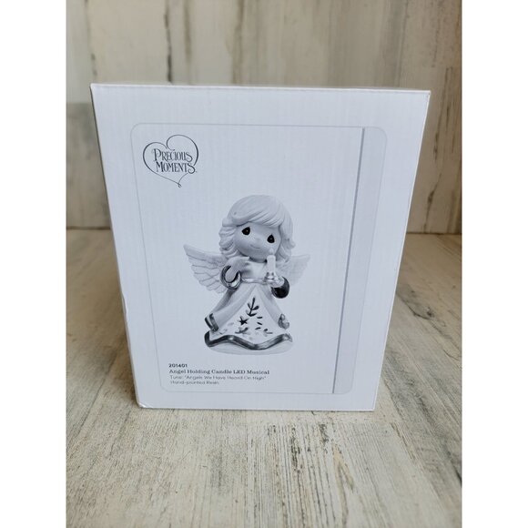 Precious Moments angel holding candle LED music Angels We Have Heard on High - Picture 1 of 7
